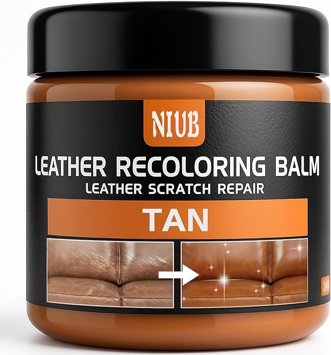 Leather Recoloring Balm Leather Color Restorer Scratch Repair Leather Paint for Furniture Couches Car Seats Shoes Bags Leathe