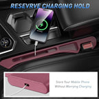 Car Seat Gap Filler 2Pack, Inserts Between Seats Console with Organizer Storage Upgraded Phone Holder Side Seat Gap Fillers Cars Front Seats Fill Plug Car Essentials for Vehicle SUV Truck (Wine Red) | Organizer Storage, Cars Front Seats, Fill Plug, Car...