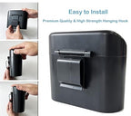Kitbest Car Trash Can Bin with Lid, 60 pcs Trash Bags and 2 pcs Car Hooks. Mini Car Garbage Can, Dustbin Can Organizer Storage for Front Back Seat Accessories for Car Office Home
