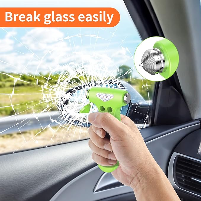 Car Safety Hammer, 3-in-1 Emergency Escape Tool with Window Breaker and Seat Belt Cutter, Safety Emergency Car Escape Tool fo
