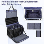 Patrol Bag Law Enforcement Police Gear Bag, Car Front Seat Organizer Tactical Officer Duty Bags, Police Car Accessories for Passenger Seat, Multiple Compartment Molle Webbing Removable Shoulder Strap