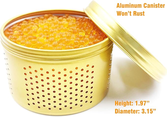 Gun Safe Dehumidifier 200g - Small Silica Gel Desiccant Canister, Moisture Absorber for Gun Cabinets & Safes, Protect 80