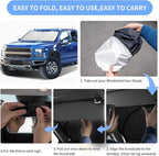 for Ford F150 F-150 F250 F350 F450 2015-2020 Sun Shade Sunshade Windshield Cover - 4 Layers Front Window Shade 250T Foldable Shade Custom Sun Visor Blocks UV Rays Truck Accessories