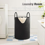 Artfeel Laundry Basket,Woven Cotton Rope Laundry Hamper,60L for Decorative Storage of Dirty Clothes,Toys and Blankets in Bath