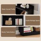 ChooChoo 3-Tier Bookcase, Wooden Bookshelf, Farmhouse Bookshelf with Open Storage, Tall Bookcase for Bedroom and Home Office,