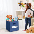artsdi 13x13x13 storage cube bins(Set of 8) Fabric storage cubes with 8 Labels Window Cards & a Pen, storage cubes 13x13, Col
