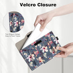 CaseBot Car Visor Tissue Holder, Sun Visor Napkin Holder, Mask Holder for Car, PU Leather Backseat Tissue Box for Truck SUV, Blooming Hibiscus