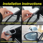 Blind Spot Mirrors for Trucks and Cars,Automotive Side View Concave Mirror Blindspot,360° Large Convex Rearview Exterior Mirror Accessories for Truck and Car(1Pack White)