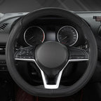 West Llama Customized Auto Car Steering Wheel Cover for Nissan,D Shaped Steering Wheel Cover for Rogue,Altima,Kicks (D-Shaped