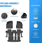 Nilight TPE Floor Mats for Nissan Pathfinder 2013 2014 2015 2016 2017 2018 2019 2020,2013 Infiniti JX3,2014-2020 Infiniti QX60,All Weather Custom Fit Heavy Duty Floor Liners