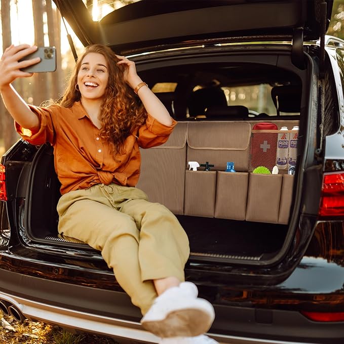 Car Trunk Organizer Backseat Hanging Organizer with Storage Pockets for Subaru Crosstrek, Forester, Outback, Ascent