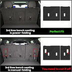 LASFIT Trunk Mat with Backrest Mat 2021-2026 for Chevrolet Chevy Suburban/GMC Yukon XL (Only Yukon XL, Not Fit Yukon)/Cadillac Escalade ESV (Only Escalade ESV, Not Fit Escalade)