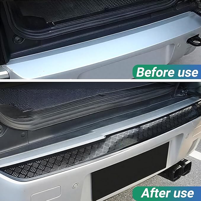 Rear Bumper Guard for Land Rover Defender 2020-2025 | Gloss Black ABS Protection Cover | Anti-Scratch & Impact Strip for Defender 90 110 130 | Easy Installation Exterior Trim(Rear Bumper Cover)