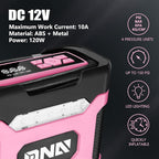 ‎DNA MOTORING TOOLS-00212 Pink 12V DC Digital Tire Inflator Portable Air Compressor with Pressure Gauge for Cars, Bicycles, Motorcycles,Balls