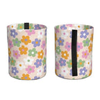 Cute Flowers Floral Car Trash Can Collapsible Garbage Can,Hanging Trash Bag Water Proof with Suitable for Storage for Car Interiors,Home