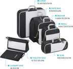 Compression Packing Cubes, Gonex Extensible Storage Mesh Bags Organizers