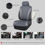 CAR PASS Line Rider Sporty Cloth Universal Fit Car Seat Cover -100% Breathable with 5mm Composite Sponge Inside,Airbag Compat