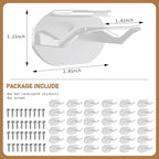 36 Pack Adhesive Hat Hooks for Wall, Super Strong Hat Rack for Baseball Caps, Hat Organizer Display for Home Decor, Hat Hange