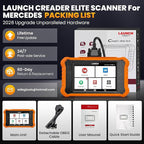 2026 LAUNCH Creader Elite V2.0 fit for Mercedes-Benz MB Sprinter Maybach Bi-Directional Scan Tool, OBD2 Scanner, Full System