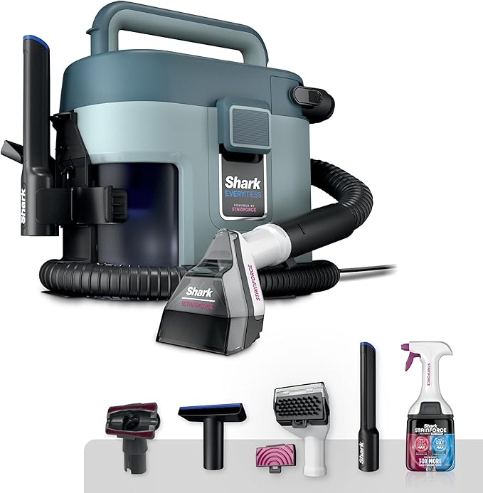Shark EveryMess Ultra-Powerful 3-in-1 Wet Vac, Dry Vac, & Stain Eliminator with StainForce Technology, Perfect for Homes, Pet