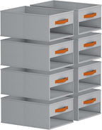 Homsorout Drawer Organizers and Storage - 8 Pack Foldable Pants Organizer with Clear Window & Handles, Fabric Closet Organize