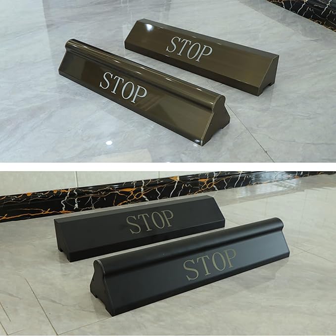 Aluminum Alloy Parking Stopper for Garage, Triangle Garage Parking Assistance, Car Stoppers for Garage, 1 Piece, for Car, SUV(Gray,60cmx13cm/23.6inx5.1in)