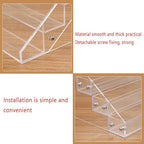 Medicine Organizer 3-Tier Pill Bottles Holder Rack Acrylic Display Sealed Vials Organizer for Medicine Bottles Oval Pharmacy 