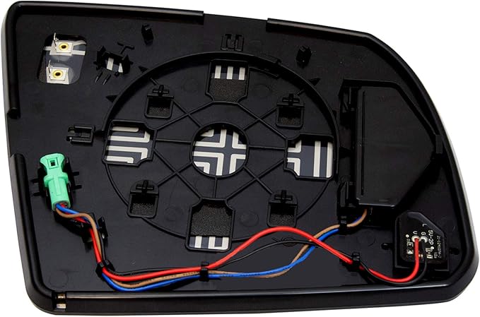 TRQ Driver Side Mirror Glass Heated Compatible with 2014-2018 Tundra with Blind Spot Indicator with Mirror Turn Signal
