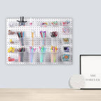 20 PCS Pegboard Cups Pegboard Bins Set, Pegboard Wall Organizer with Hooks and Loops, Pegboard Wall Containers Clear Peg Hook
