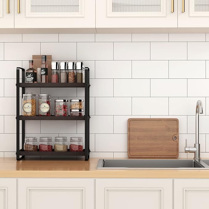 HNRLOY Bathroom Counter Organizer,Bathroom Countertop Organizer,Counter Shelf,Countertop Storage,Organization and Storage,Mak
