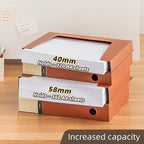 A4 Storage File Boxes Plastic Archives Cases with Lid, File Folder Organizer Document Filing Box for office,home,school (1, 5