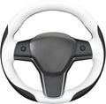 MEWANT Hand Stitched Steering Wheel Cover for Tesla Model 3 2017-2023 / Model Y 2020-2023 for Tesla Model 3/Y Accessories
