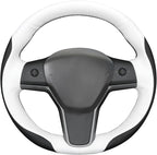 MEWANT Hand Stitched Steering Wheel Cover for Tesla Model 3 2017-2023 / Model Y 2020-2023 for Tesla Model 3/Y Accessories
