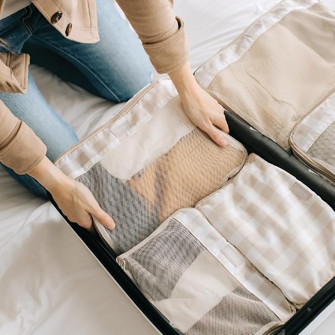 Jadyn Packing Cubes for Travel, 6-Piece Large Packing Cube Organizer Set for Suitcase, Duffel Bag, Luggage, Multiple Sizes Tr