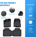 Nilight TPE Floor Mats for Chevy Equinox GMC Terrain 2010 2011 2012 2013 2014 2015 2016 2017,All Weather Custom Fit Heavy Duty Floor Liners