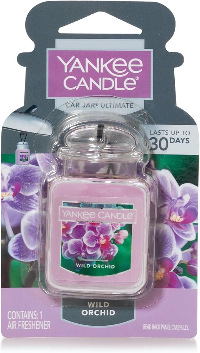 Yankee Candle Car Jar Ultimate, Wild Orchid, 0.96 OZ (Pack of 12)