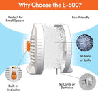 Eva-Dry E-500 Renewable Dehumidifier 2-Pack (6-8 oz Capacity Each), White - Ideal for Closets, Bathrooms, Safes, Boats, and