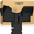 LASFIT Floor Mats for Mercedes Benz & Dodge Sprinter 2500/3500 2007-2018 (Fit for Cargo Van), All Weather TPE Floor Lienrs Custom Fit Sprinter 2007-2018 Car Mats, 1st Row & Center Aisle Liner