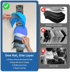Hat Organizer for Baseball Caps,Hat Rack for Wall to Organize Collections& Reduce Clutter,Strong Adhesive Mount Holds 18 Hats