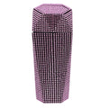 iplusmile Car Trash can Rhinestone Inlaid Multi-Compartment Auto Garbage Bin 7.87 Inch Compact Vehicle Trash can for Car Cup Holder and Office Use
