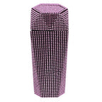 iplusmile Car Trash can Rhinestone Inlaid Multi-Compartment Auto Garbage Bin 7.87 Inch Compact Vehicle Trash can for Car Cup Holder and Office Use