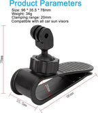 PellKing Car Sun Visor Mount VLOG/Video Holder for iPhone Samsung Cell Phone GoPro 13 12 10 9 8 7 6 Insta360 X5 X4 X3 X2 X RS R AKASO DJI Osmo Action 5 4 3 2 Camera and Accessories