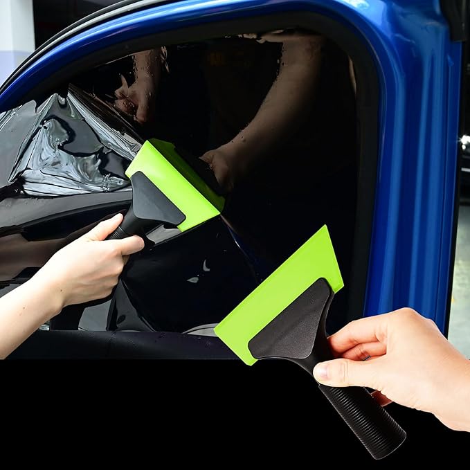 NEWISHTOOL Window Tint Tools Vinyl Wrap Tool Kit for Car Tinting Windshield Back Window Bulldozer Squeegee Scrubber Paddle Rubber for Wrapping PPF Film Installation Automotive Window Film Tinting Kit