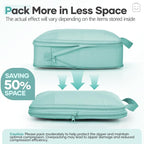 Veken 9/11 Set Compression Packing Cubes for Travel Essentials,Compressible Expandable Large Luggage Suitcase Organizer Bags 