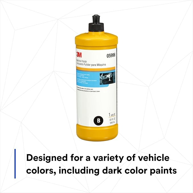 Perfect-It 3M Machine Polish, 05996, Easy Cleanup, Silicone Free, 1 qt (32 fl oz/946 mL)
