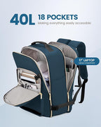 LOVEVOOK Travel Backpack for Women & Men 40L,Airline Approved Carry On Backpack Travel Essentials,TSA Carry on Luggage,Waterp