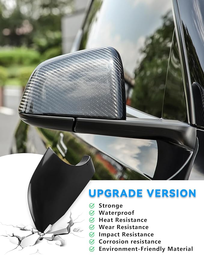 Mirror Bottom Cover for Tesla Model Y 2018-2025, Right Passenger Side Rearview Mirror Lower Base Caps, Tesla Model Y Mirrors Cover Bottom Trim Replacement Accessories（Right）