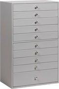 GUKA Large Jewelry Box, Jewelry Case with 10 Drawers for Big and Small Jewelry, Jewelry Storage Organizer for Watch Earrings 