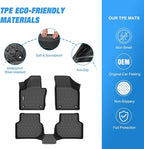 Nilight TPE Floor Mats for Volkswagen VW Jetta 2012 2013 2014 2015 2016 2017 2018, All Weather Custom Fit Heavy Duty Floor Liners