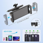 EEEKit 2 in 1 CD Slot Tablet Car Mount, Universal 360° Rotation CD Player Car Phone Holder for 4-11in Devices, Black